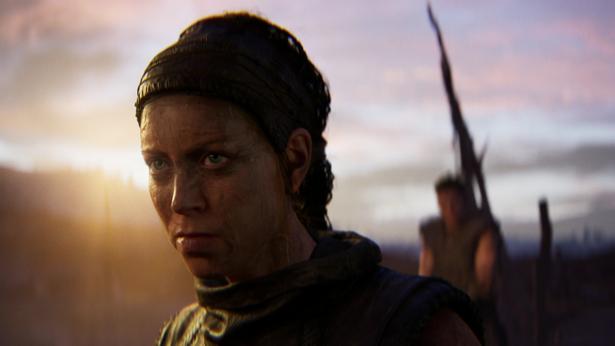 Senua's Sacrifice: Hellblade 2 running in 16:9 showing Senua