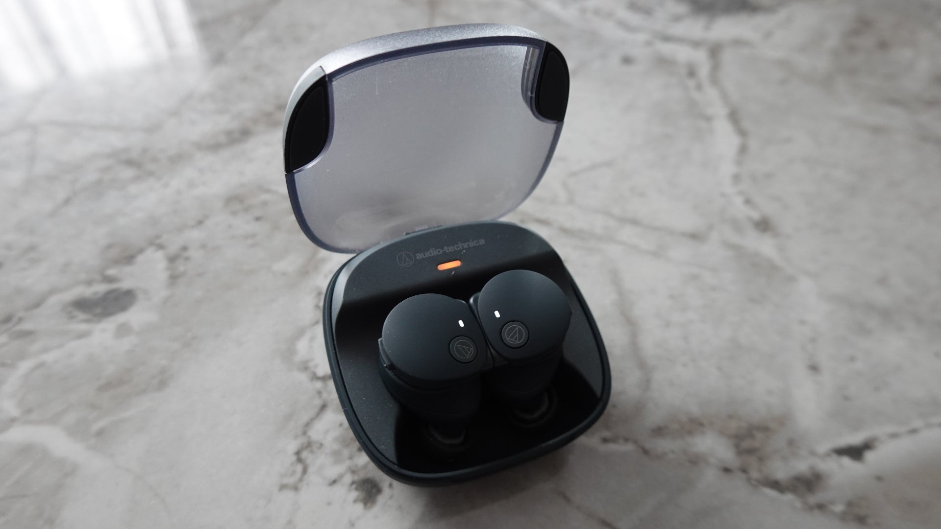 Audio-Technica ATH-CKS50TW2 earbuds in case