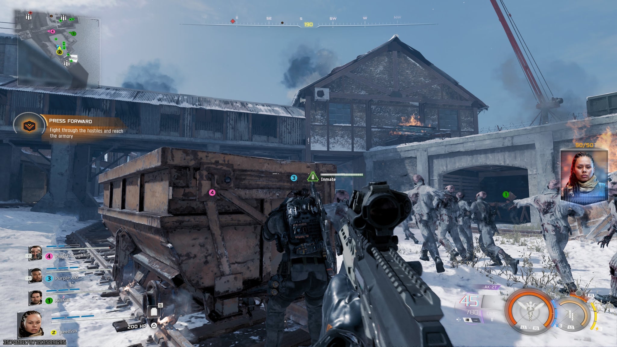 Zombies force their way out of a labour camp in Call of Duty: Black Ops 7.