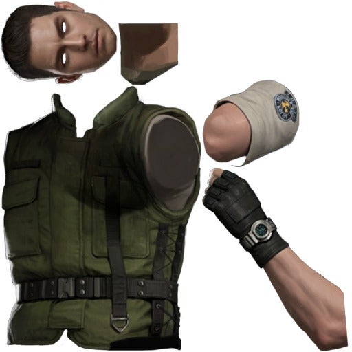 A character skin for a RE1-era Chris Redfield