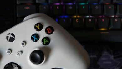 Colorful gaming controllers representing Nintendo gaming hardware and accessories