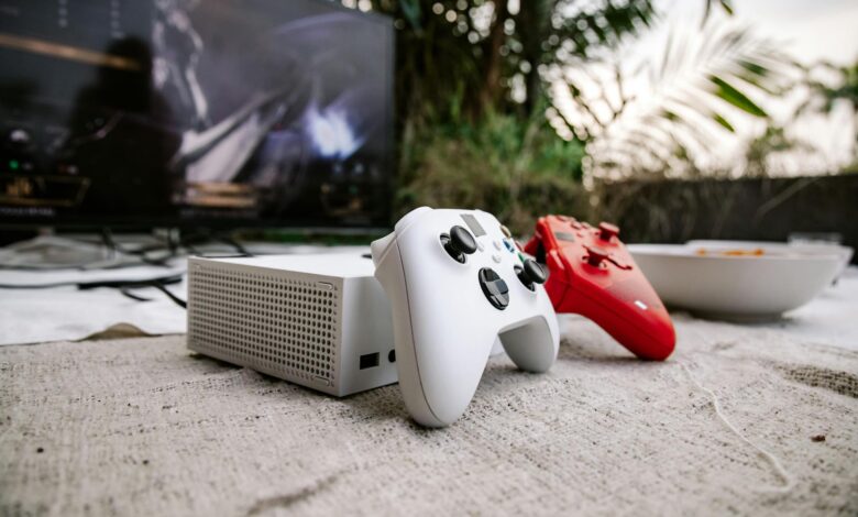 Modern gaming console and controller setup representing Xbox gaming platform