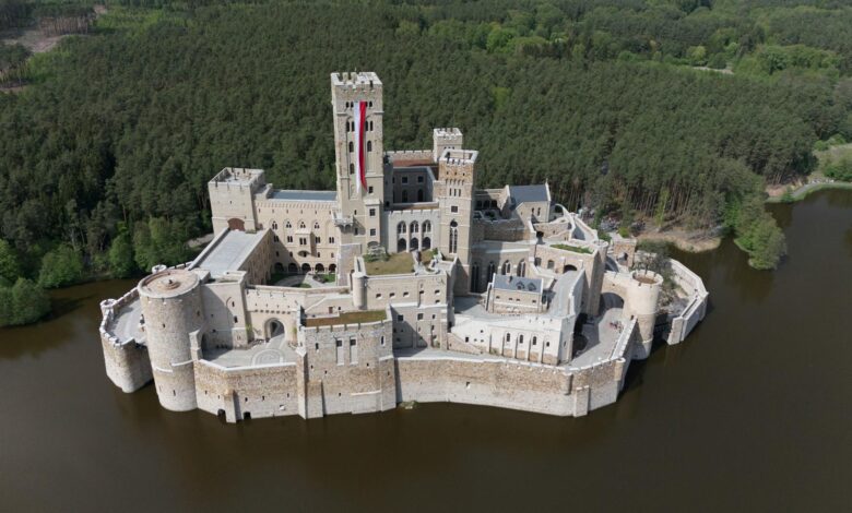 Medieval castle architecture representing Hogwarts Legacy's magical school setting