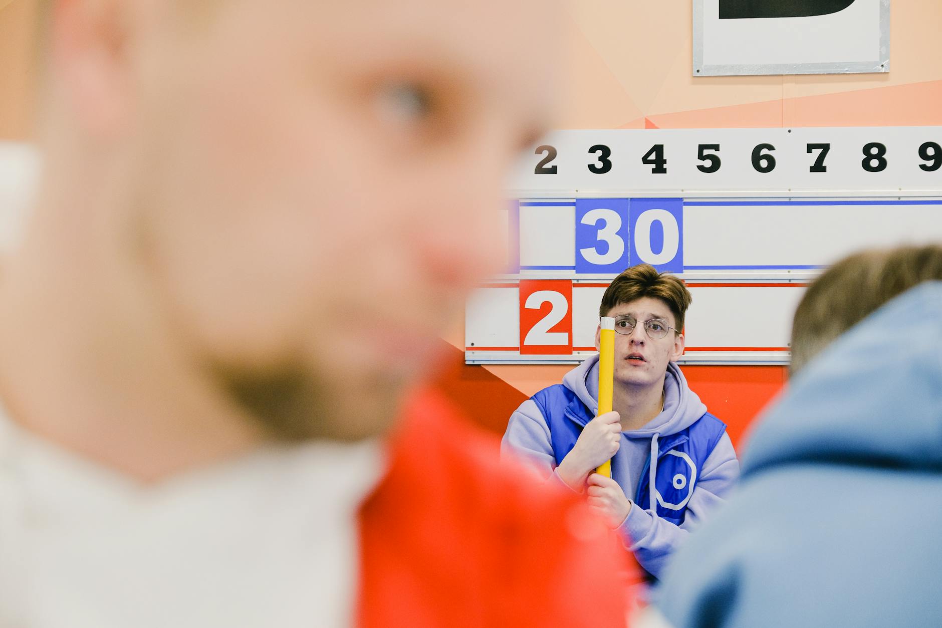 Competitive gaming tournament scene showing professional esports environment