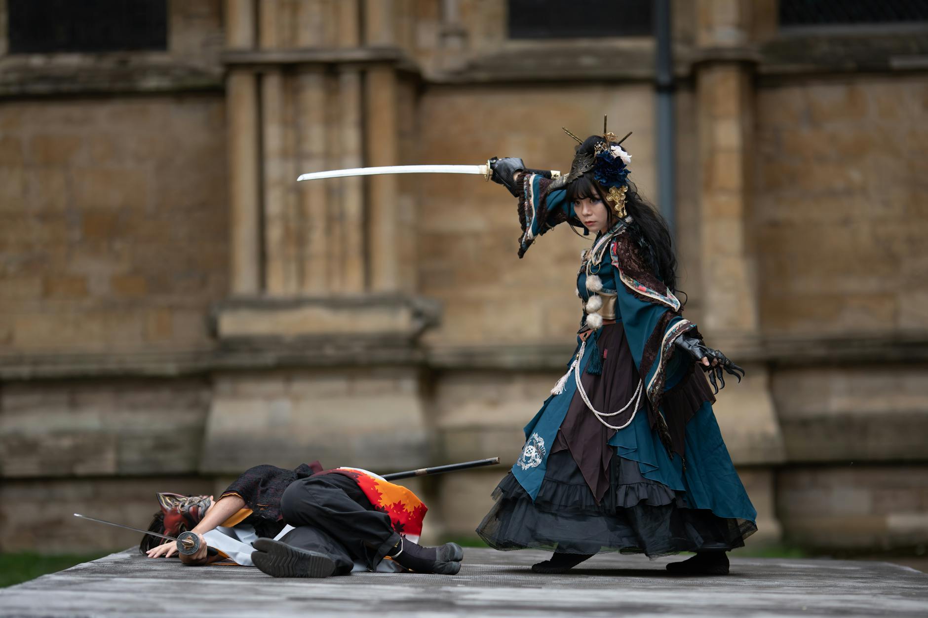 Action combat scene demonstrating The Witcher 4's enhanced fighting mechanics and visual effects