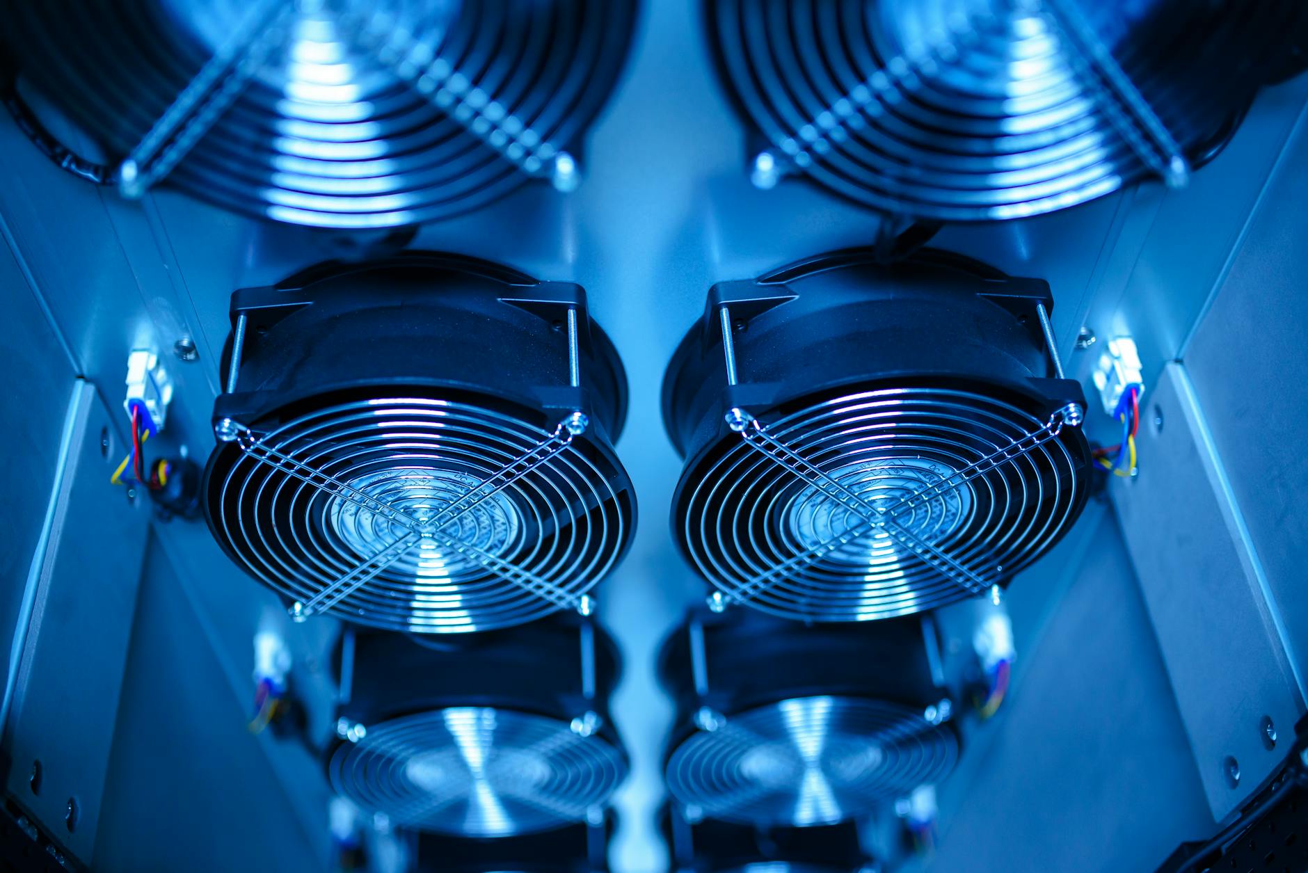 PC cooling setup showing radiator and fan configuration inside a mid-tower case