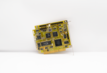 Close-up of a modern desktop CPU seated in a motherboard socket