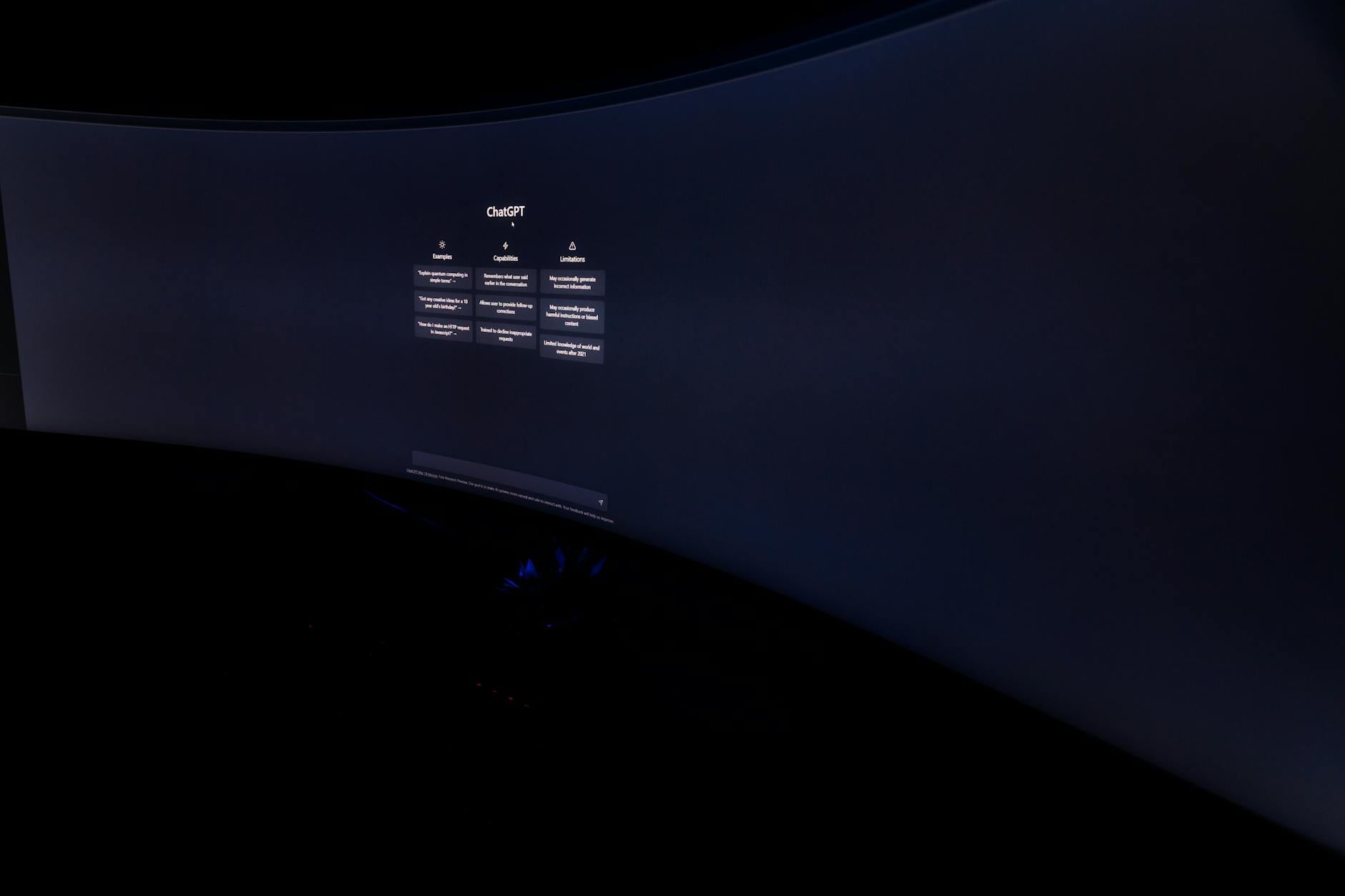 Close-up of an OLED display panel showing vivid colors and deep contrast