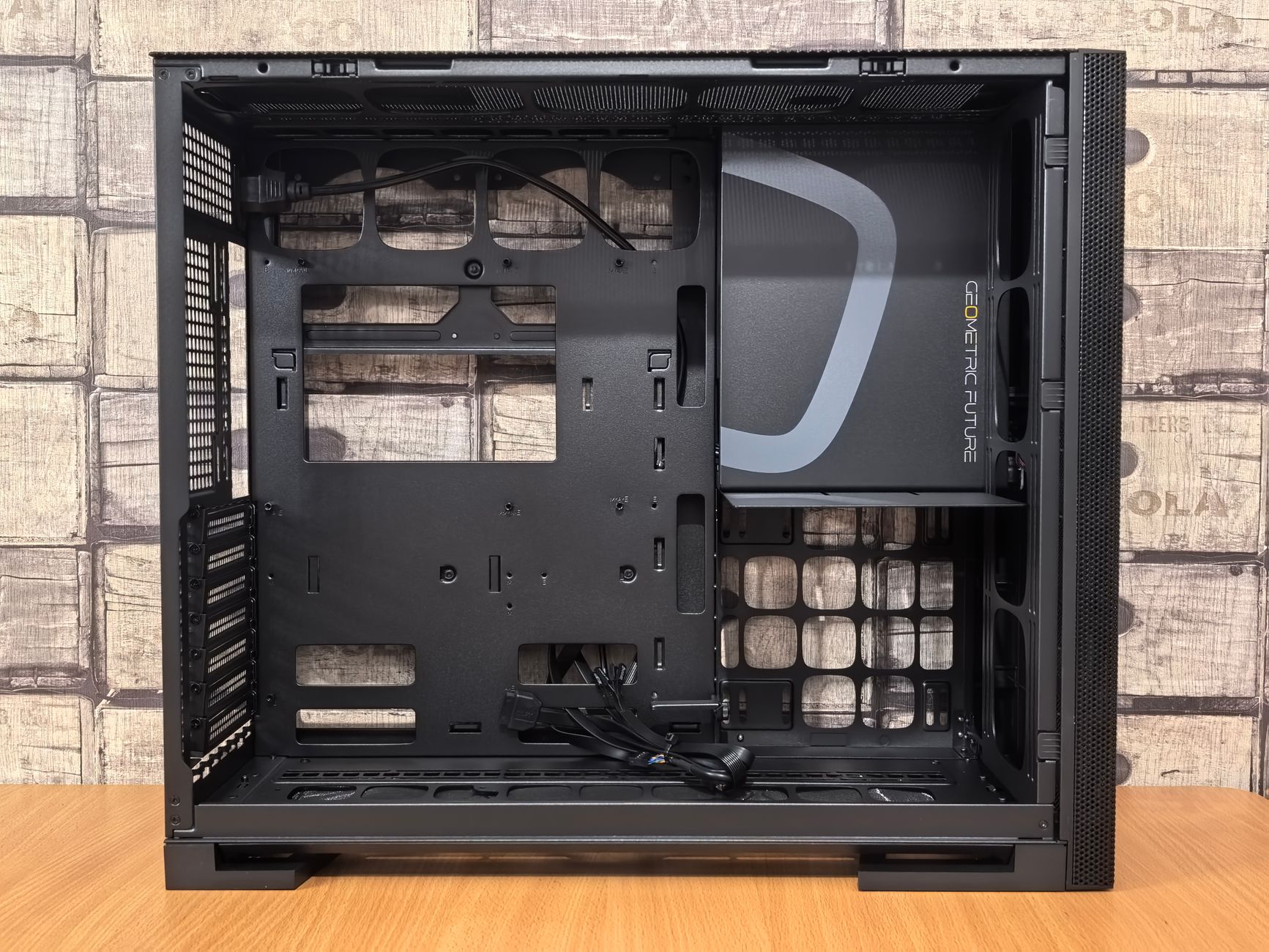 Interior of a high-end gaming PC with visible CPU cooling hardware
