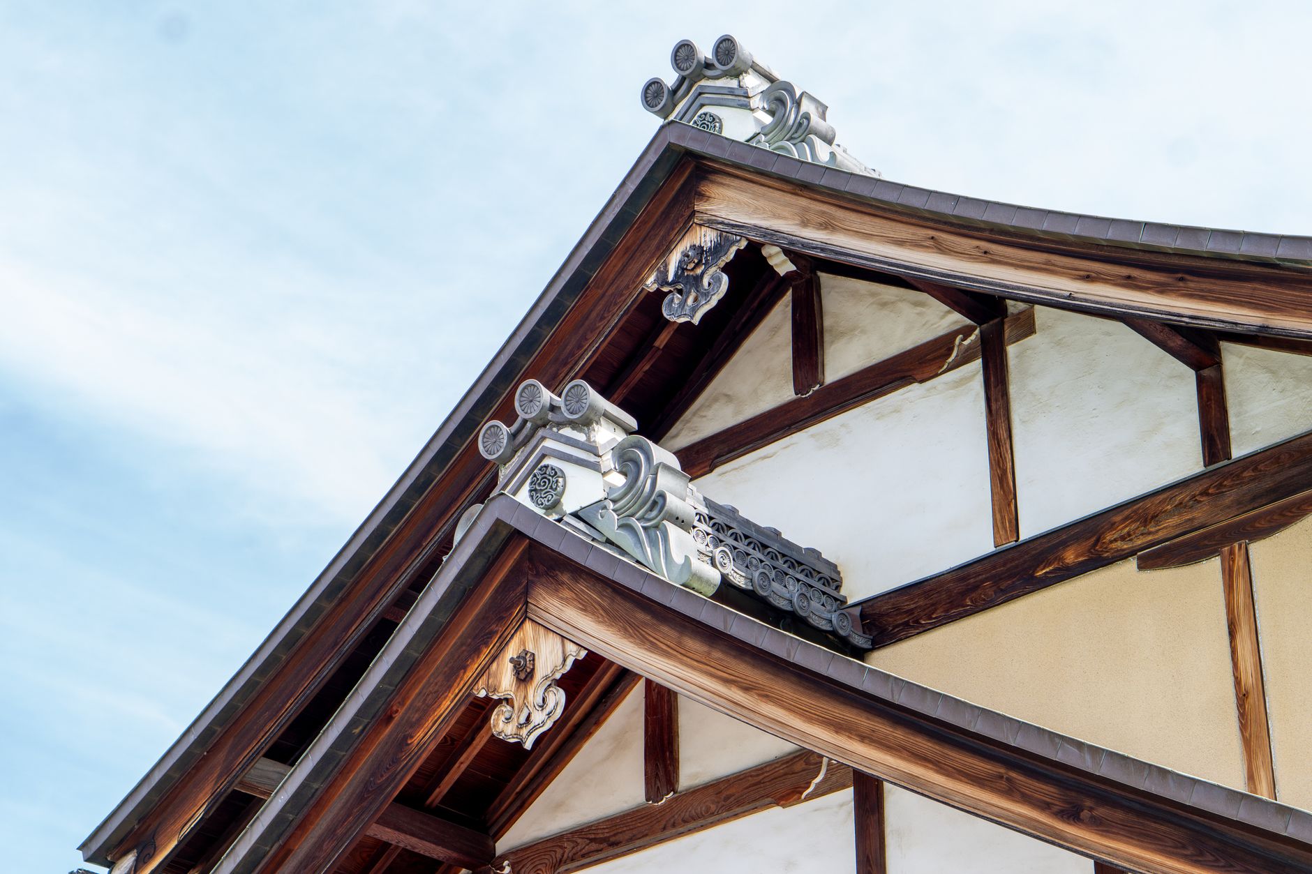Traditional Japanese temple architecture similar to the feudal Japan setting in Assassin's Creed Shadows