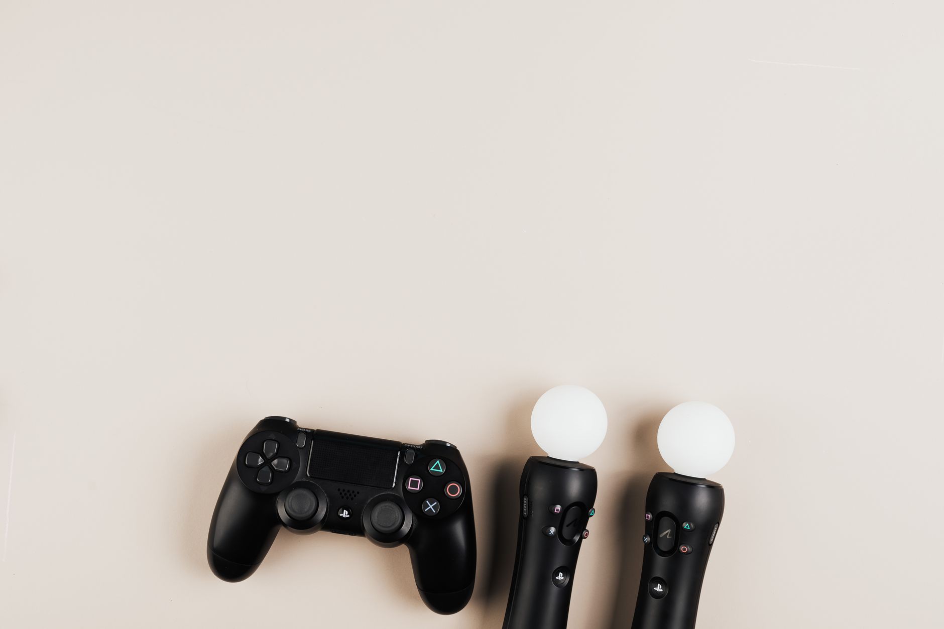 Close-up of handheld gaming controls and analog sticks