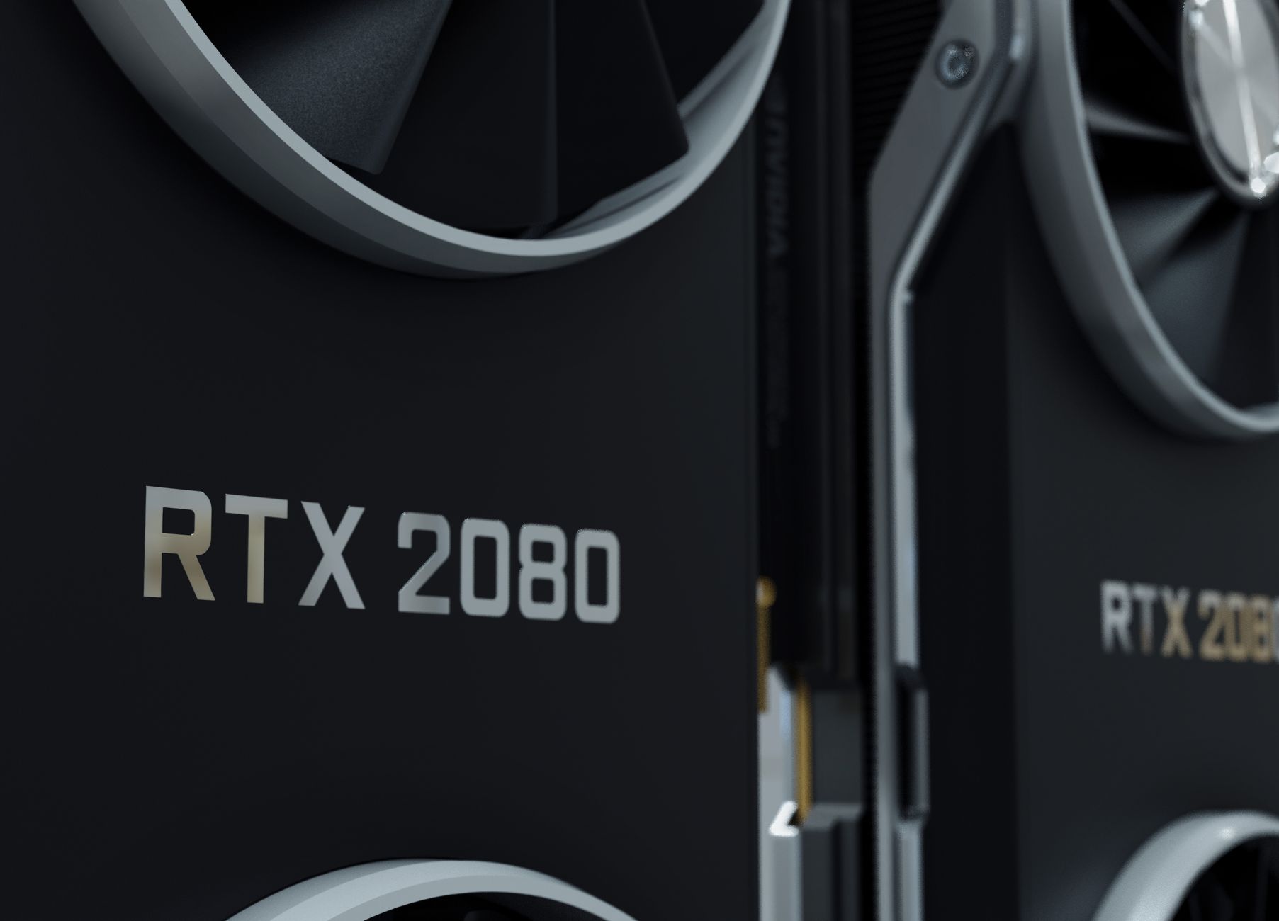 Close-up of a mid-range graphics card installed in a PC build