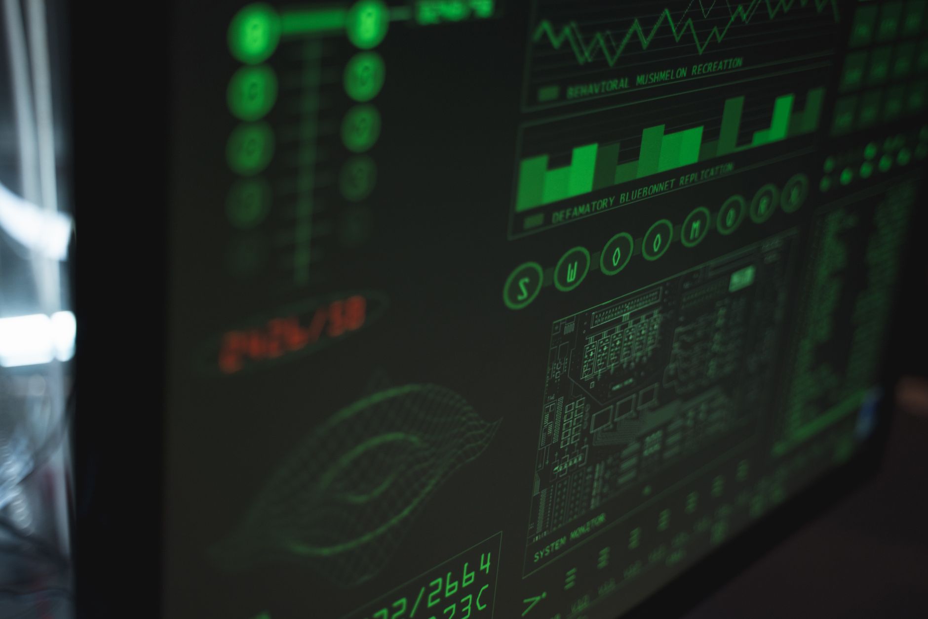 Close-up of a gaming monitor screen displaying sharp, colorful in-game visuals