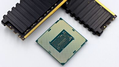 Close-up of a modern desktop CPU on a motherboard ready for content creation benchmarking
