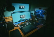High-end gaming PC desktop setup with RGB lighting for GPU comparison testing