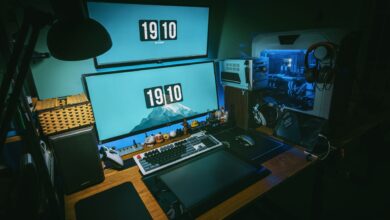 High-end gaming PC desktop setup with RGB lighting for GPU comparison testing